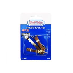 GANCHO P/COLGAR CUADROS 4 PZ. + CLAVOS