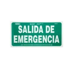 LETRERO �SALIDA DE EMERGENCIA� - LUMINISCENTE