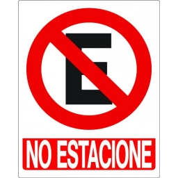 LETRERO �NO ESTACIONE�