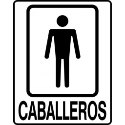 LETRERO �CABALLEROS�