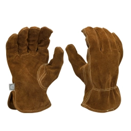 GUANTES CUERO DESCARNE MARRON TALLE L