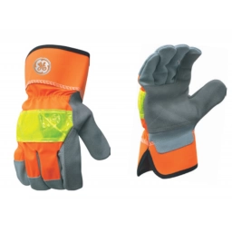 GUANTE DE CUERO REFLECTIVO DOBLE PALMA REFORZADO