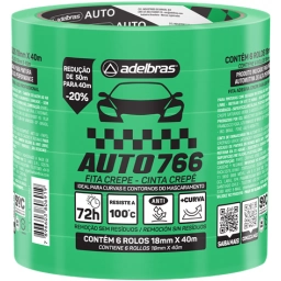 *CINTA PAPEL AUTOMOTRIZ 18MM X 50M ANTI UV 766 VERDE