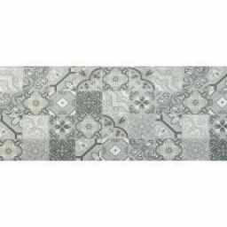 TROPICAL AZULEJO GRIS 43CM ROLLO - 15 M