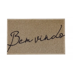 FELPUDO VINIL PROMO BIENVENIDO BEIGE 40X60CM