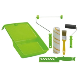 KIT BANDEJA 23CM + ROD ANTIGOTEO 23CM + ROD ESPUMA GRIS 9CM + PINCEL 727 1,1/2" + MEZLCADOR - 810