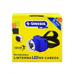 LINTERNA LED DE CABEZA RECARGABLE 1W