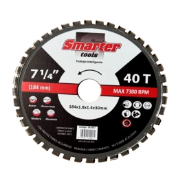 HOJA SIERRA CIRC 7.1/4"  ACERO/ALUM/MADERA 40 DIENTES