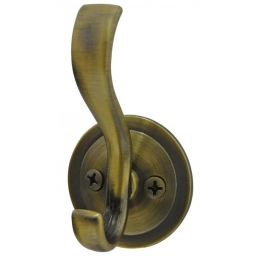 PERCHA DOBLE BRONCEADO CTORNILLOS